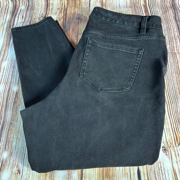 Lane Bryant Denim - Lane Bryant FLEX High Rise Skinny Womens Size 16 Black Jeans Denim Pants 35x27